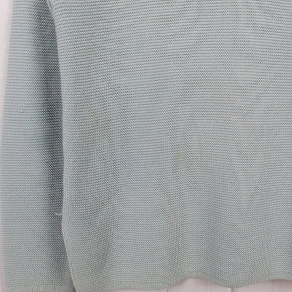 Pendleton Originals Blue Cotton Long Sleeve Rib Knit V-Neck Pullover Sweater M - Picture 4 of 9